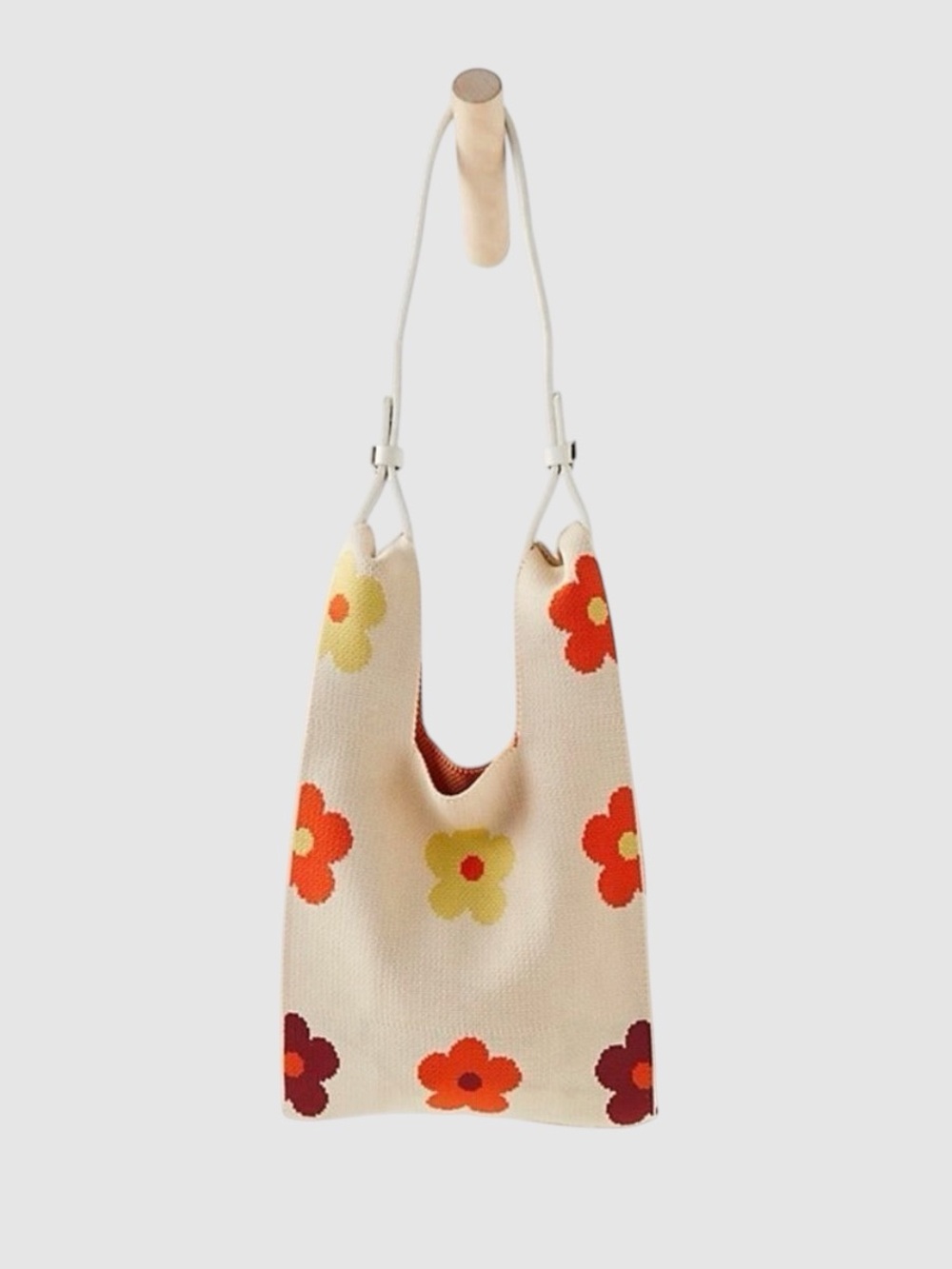 Free People Lucca Make It Mini Floral Knit Clutch NWT Retro Boho Removable Strap